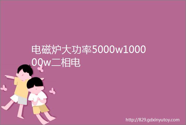 电磁炉大功率5000w100000w二相电