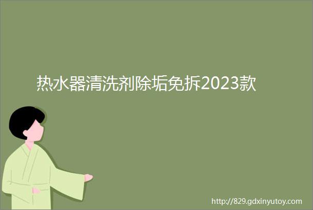 热水器清洗剂除垢免拆2023款