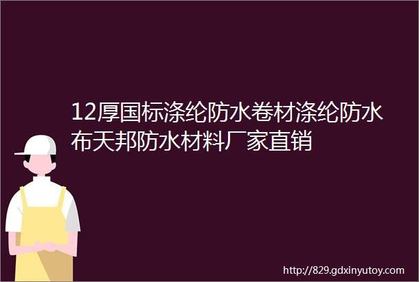 12厚国标涤纶防水卷材涤纶防水布天邦防水材料厂家直销