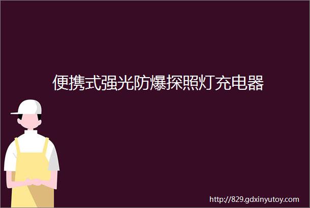 便携式强光防爆探照灯充电器