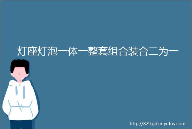 灯座灯泡一体一整套组合装合二为一