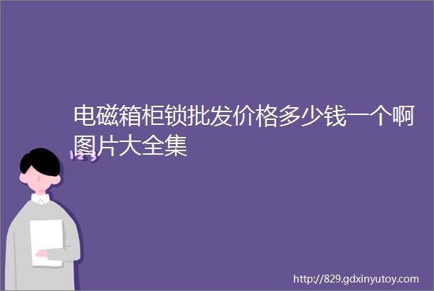 电磁箱柜锁批发价格多少钱一个啊图片大全集