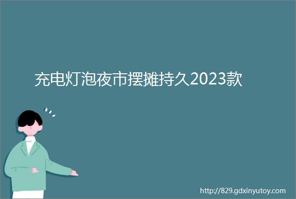 充电灯泡夜市摆摊持久2023款