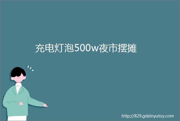 充电灯泡500w夜市摆摊